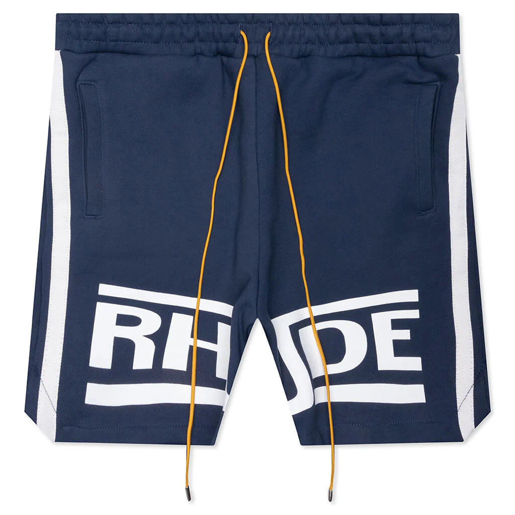 Rhude Champions Short Navy Vintage White