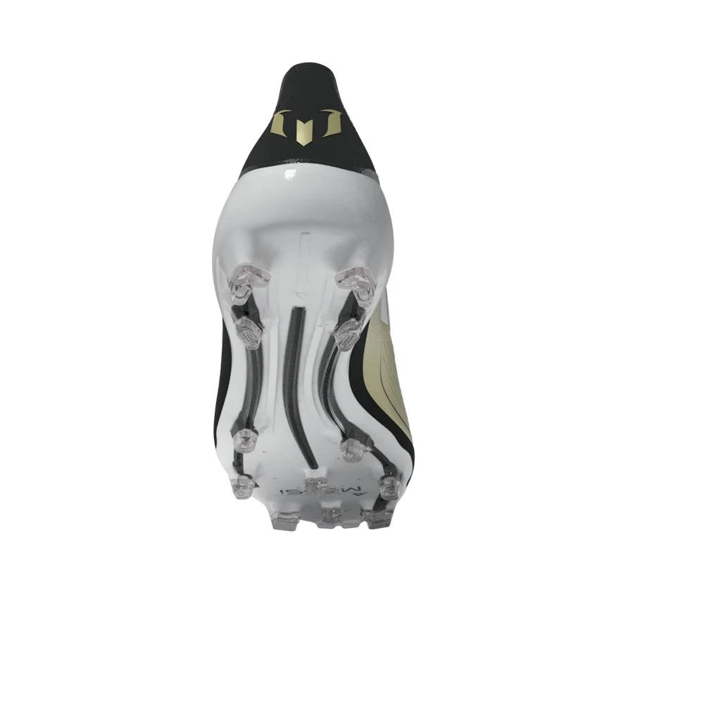 adidas F50 Elite FG Messi Firm Ground Soccer Cleats Gold White Black
