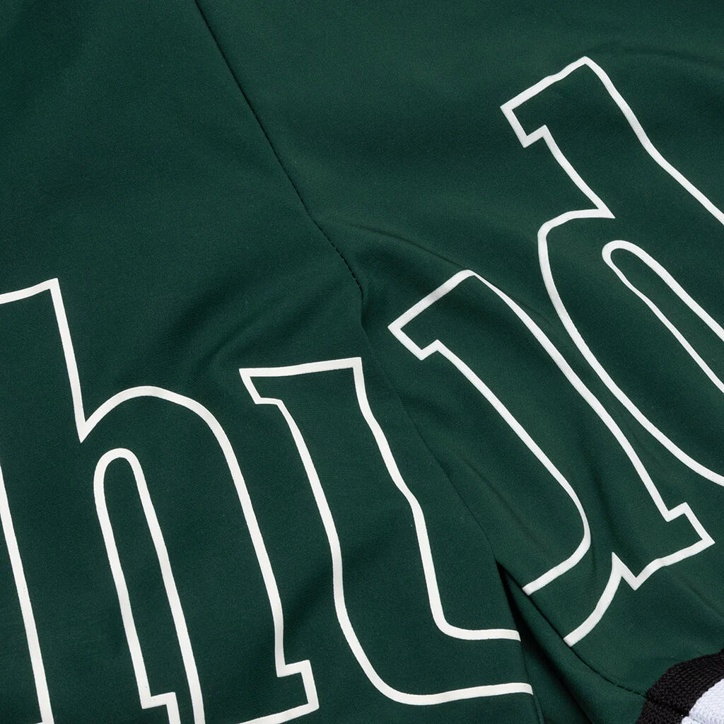 Logo Basketball Swim Short Forest Green Black White