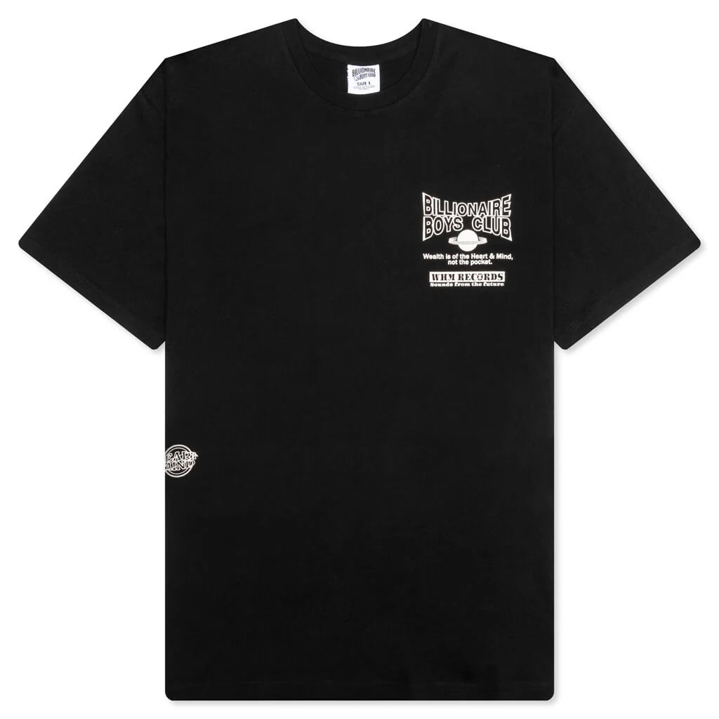 Whim Records S S Tee Black