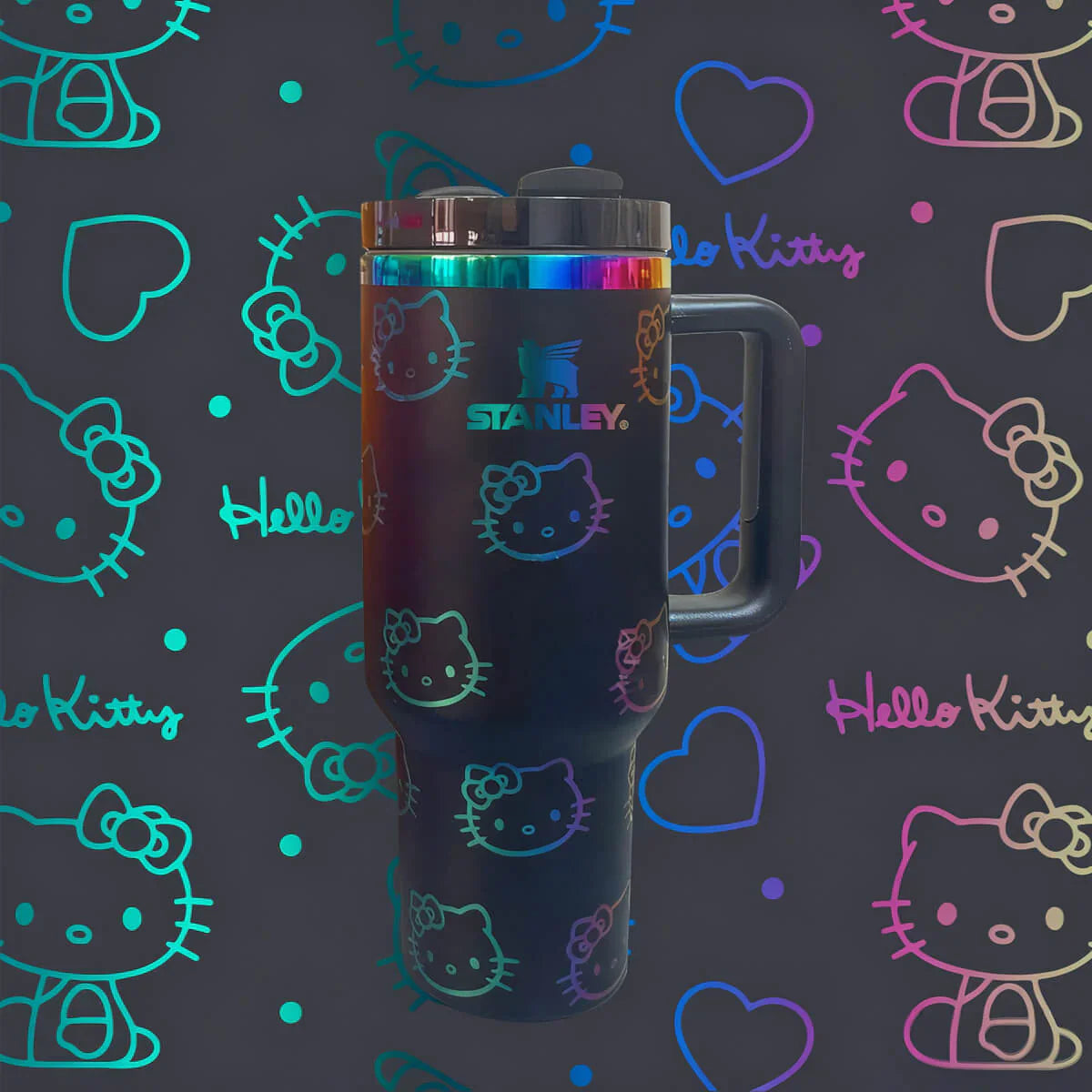 Copo Térmico Hello Kitty Tumbler 12L Inox com Tampa Hermética