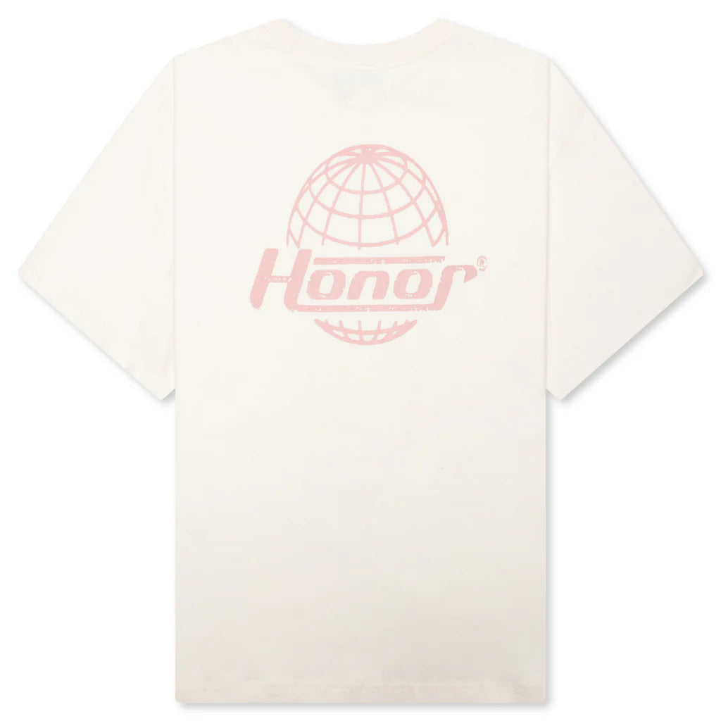 Honor Globe Logo Tee Cream