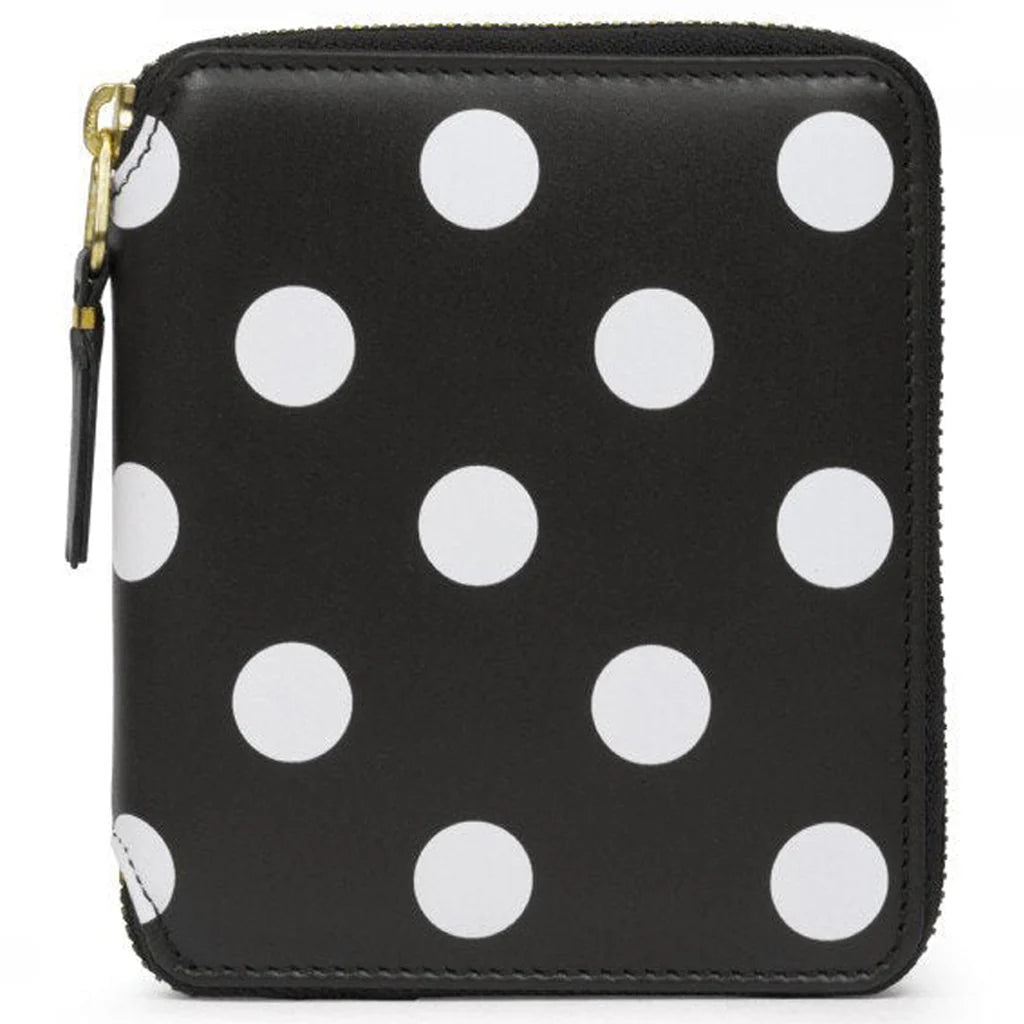 Comme des Garcons Polka Dots Wallet Black