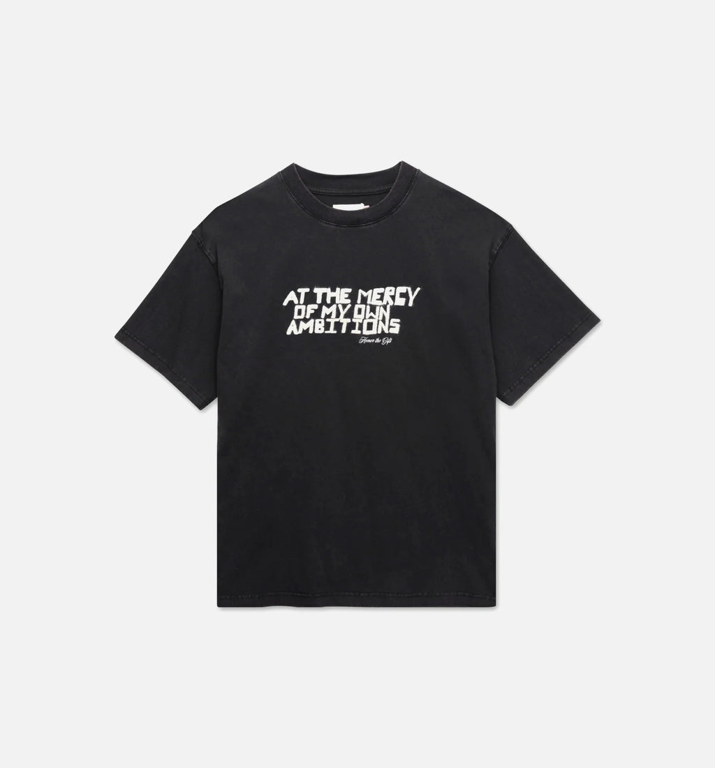 Ambitions Mens Short Sleeve Shirt Black White
