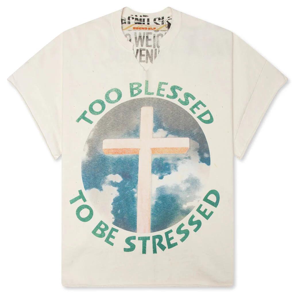 Too Blessed Cap Sleeve White