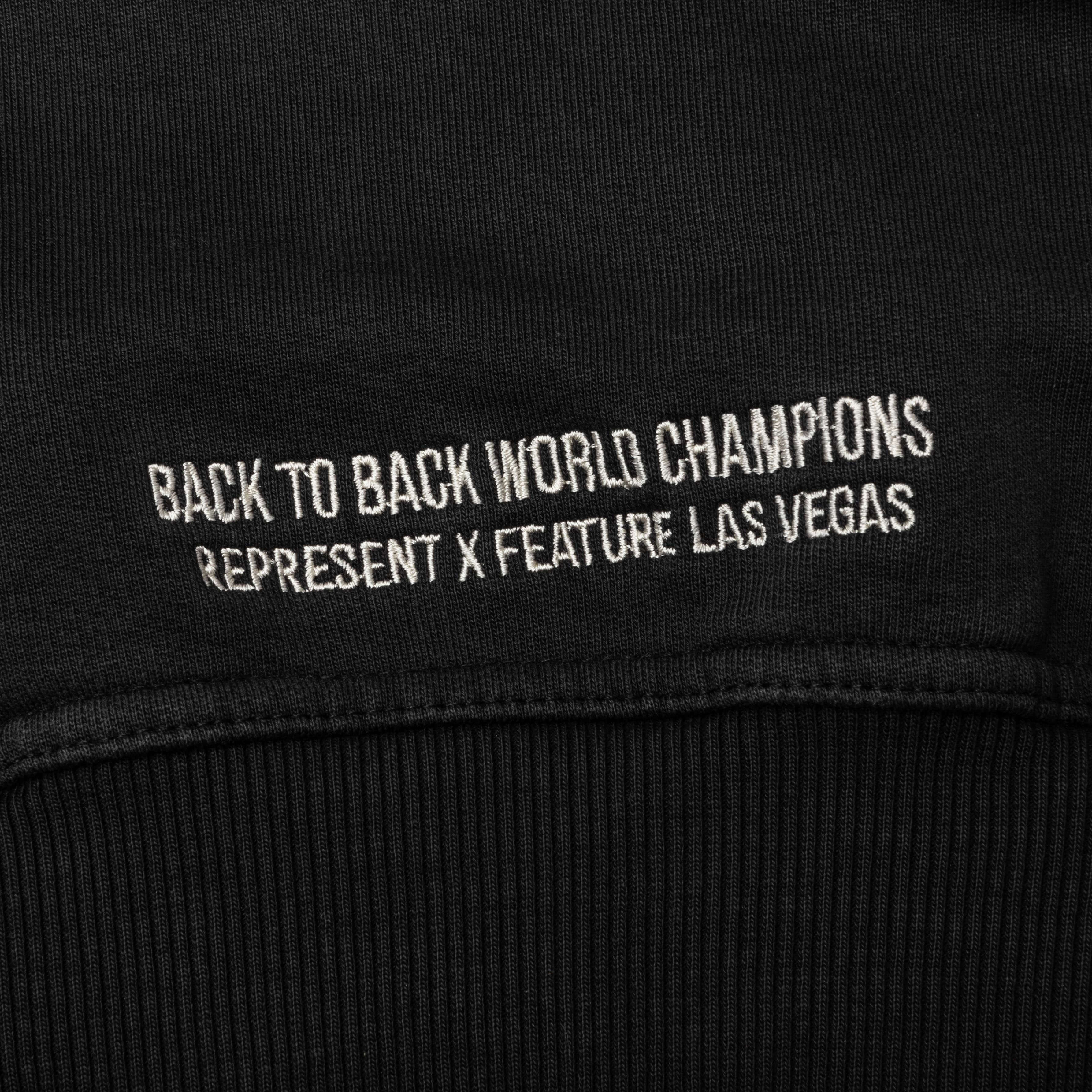 Feature x Represent Champions Hoodie Stained Black
