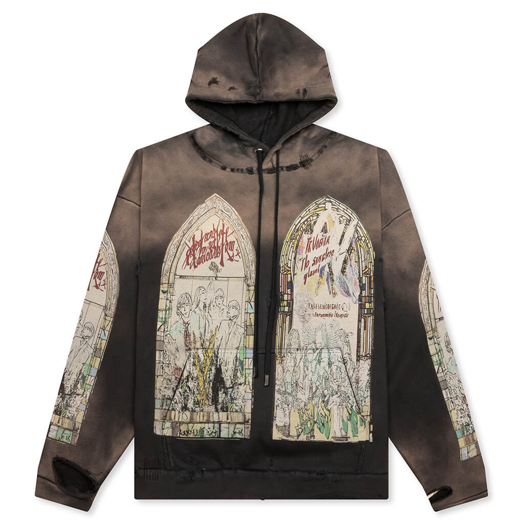 Motley Hooded Pullover Violet