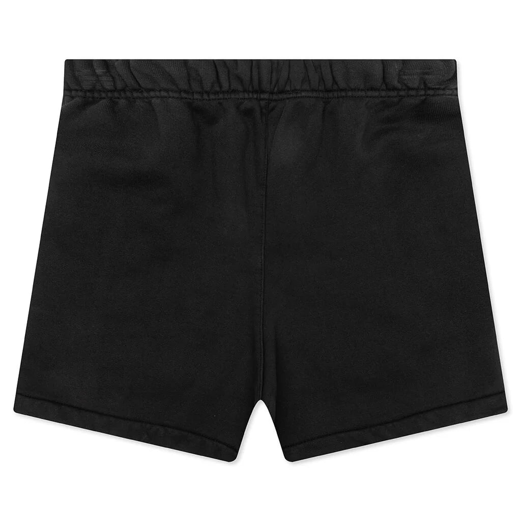 Kids Heavy Fleece Soccer Short Black