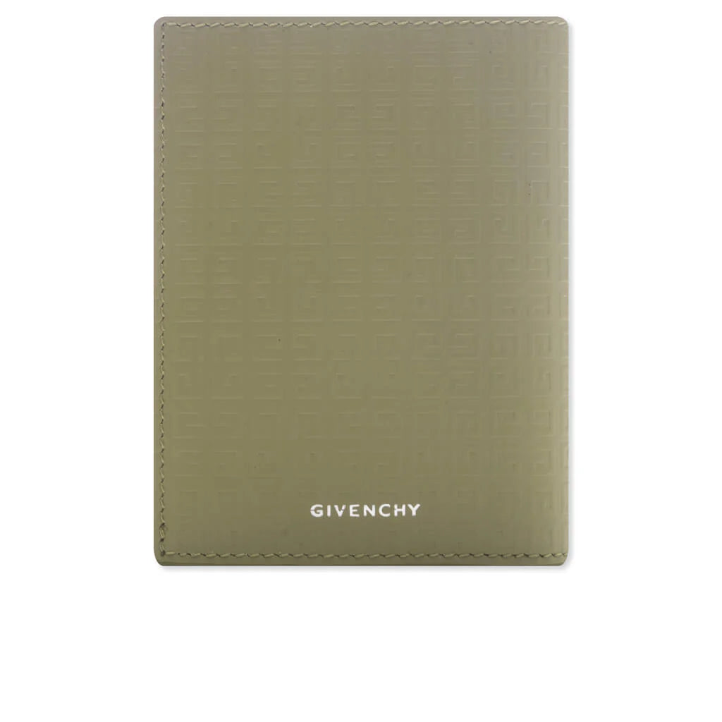 Card Holder in 4G Micro Leather Khaki