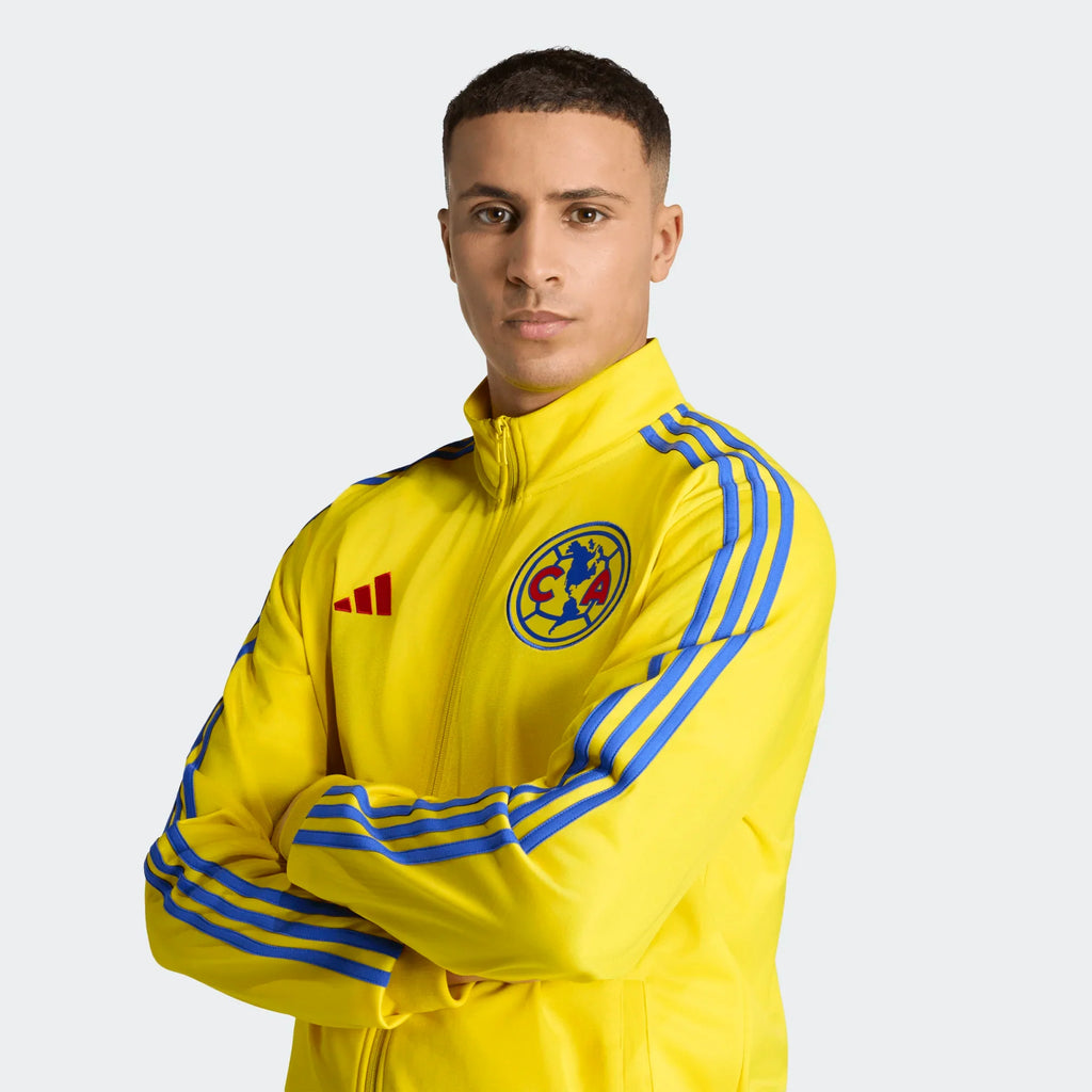 adidas Club America DNA Track Top Mens Soccer Jacket Yellow