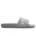 Slide Flat Sandals Medium Grey