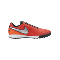 Nike Tiempo Genio Leather II TF Turf Soccer Cleats Light Crimson Metallic Silver