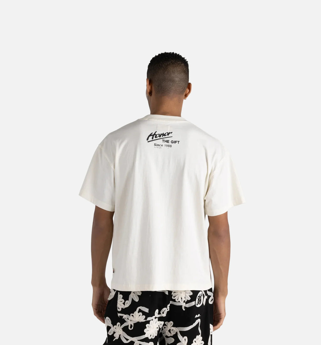 Where You From Mens Short Sleeve Shirt White