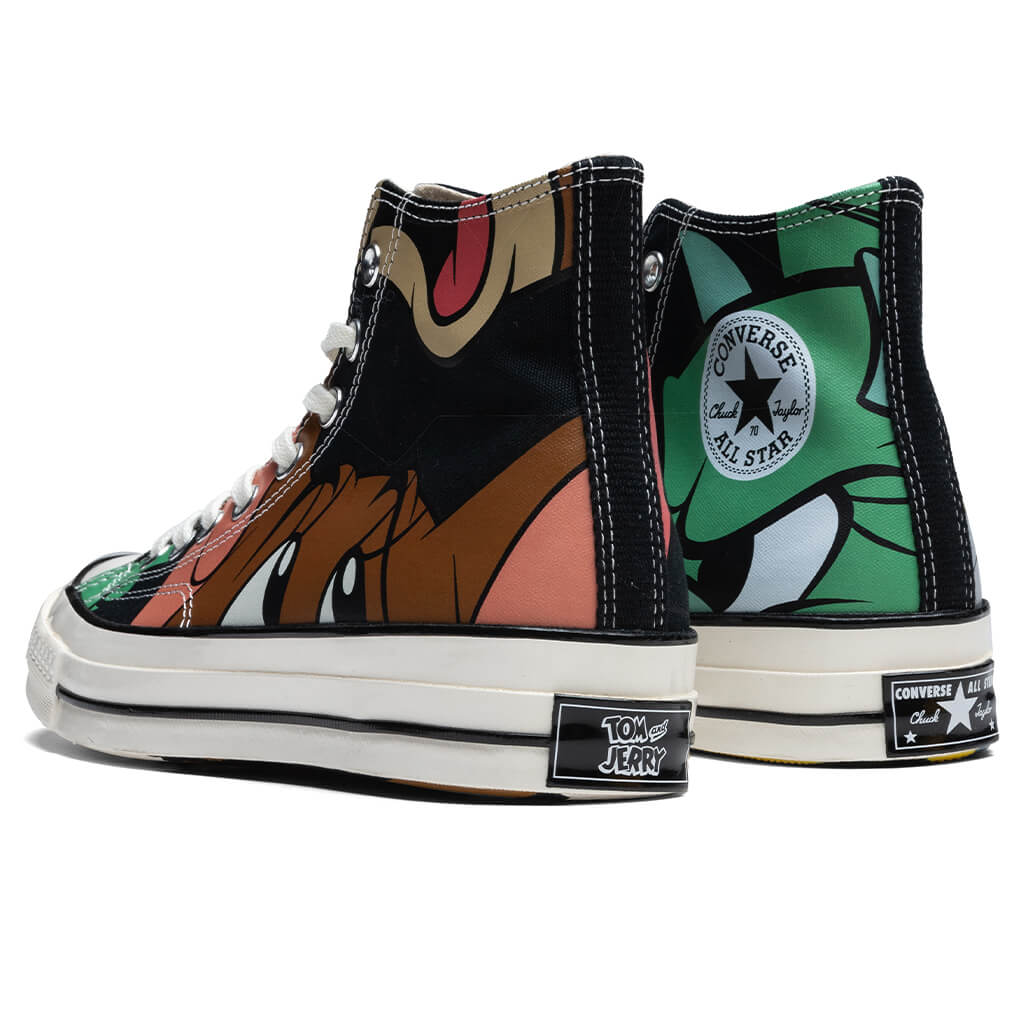 Converse x Tom and Jerry Chuck 70 Hi Black Multi