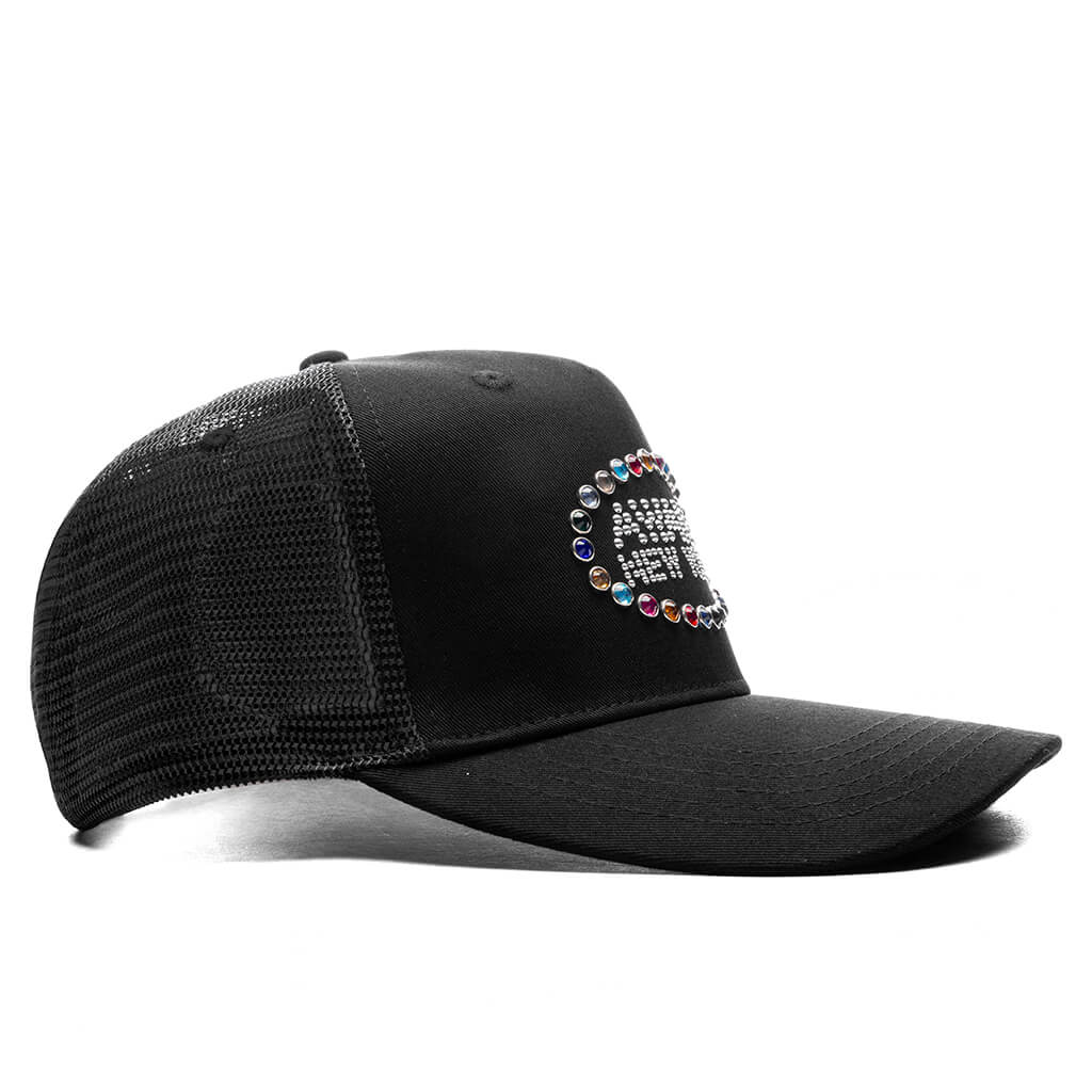 Gem Trucker Hat Black