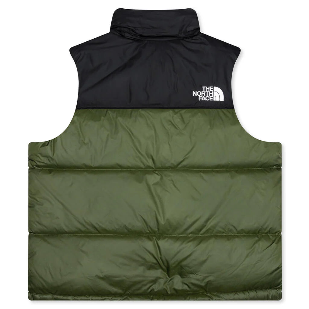 1996 Retro Nuptse Vest Woodland Green