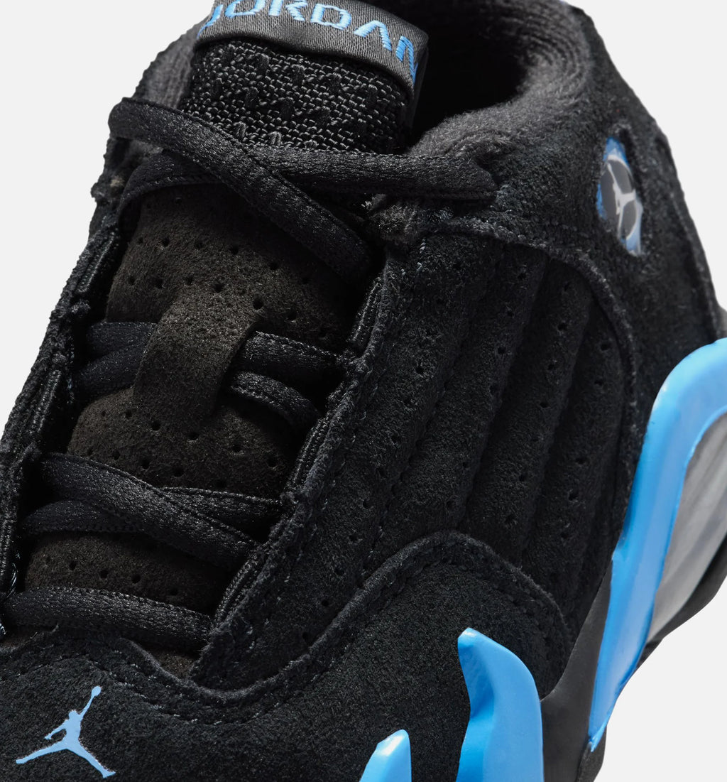 Air Jordan 14 Retro Black University Blue Infant Toddler Lifestyle Shoe Black White University Blue