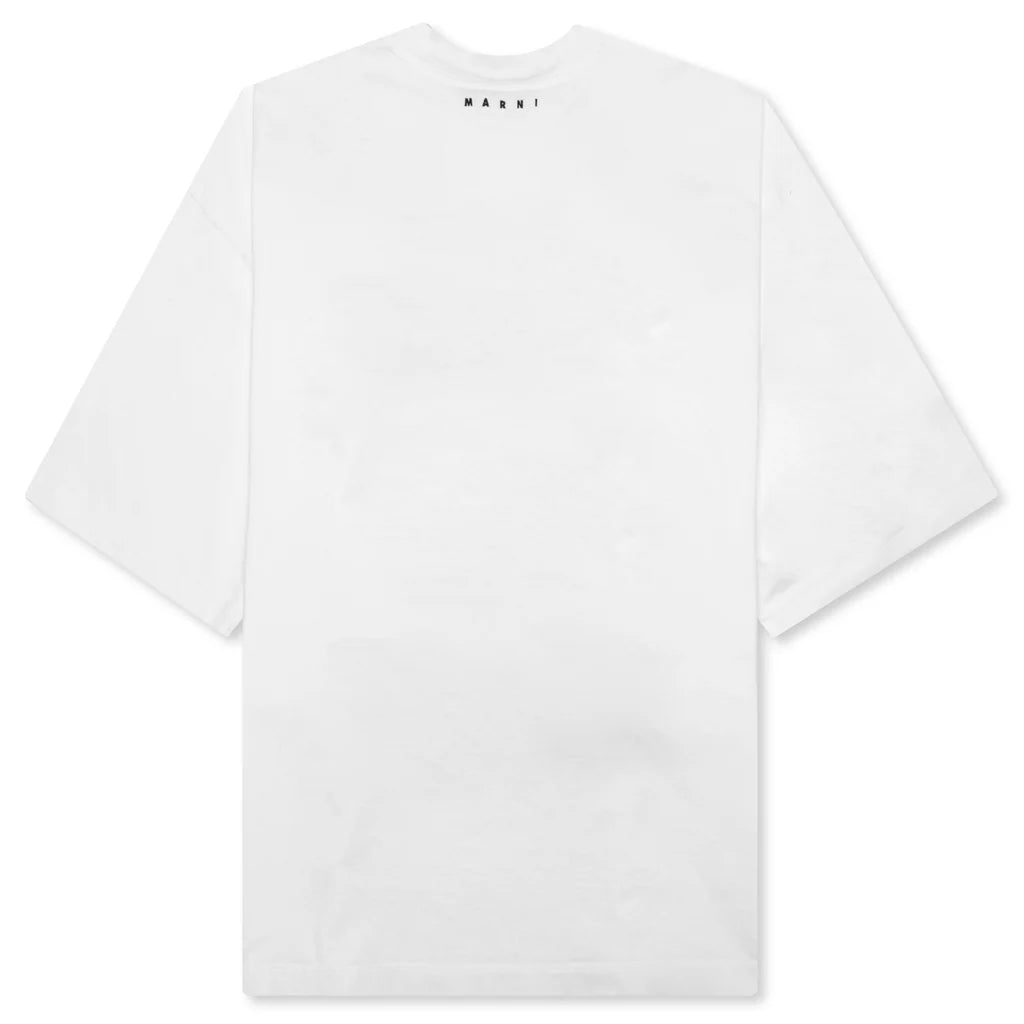 Slogan Print Organic Cotton T Shirt Lily White